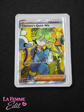 Pokemon Card Clemont’s Quick Wit 229/191 Secret Rare Full Art Trainer